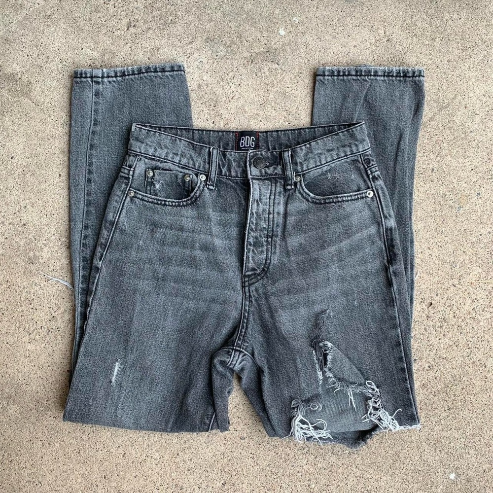 BDG Distressed Straight Leg Jeans